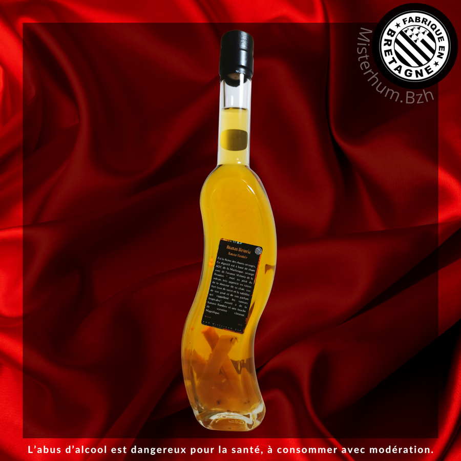 Fillette de Rhum arrangé Ananas Victoria banane 40 % Vol 35 cl