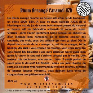  Misterhum Fillette de  Rhum arrangé Caramel BZH 40% vol 35 cl